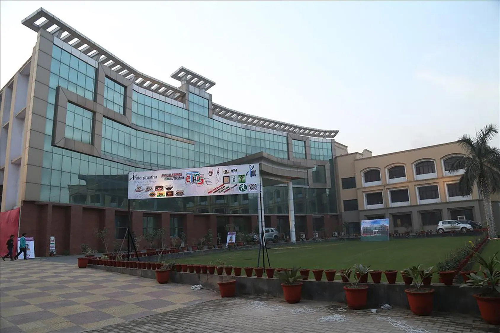 The Inderprastha Dental College & Hospital building