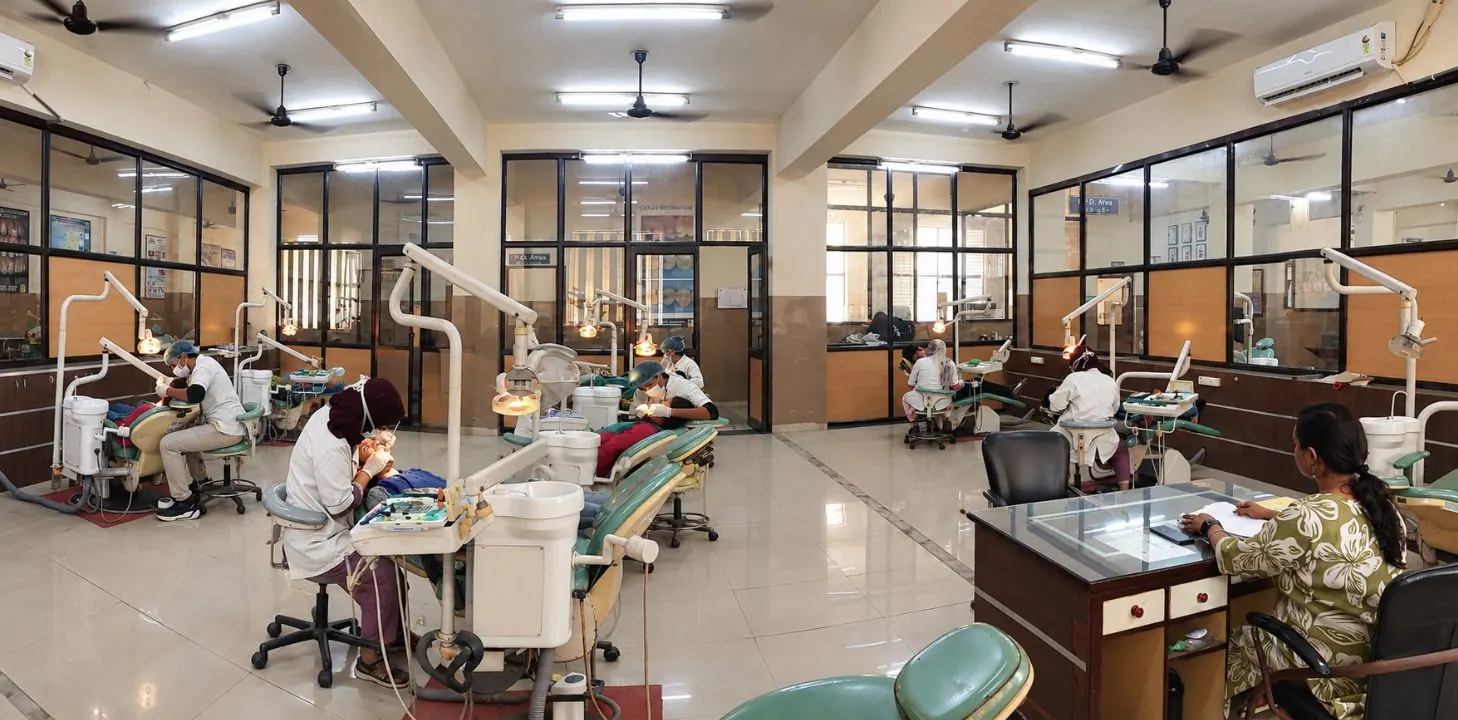 Clinical area, Undergraduate section (BDS), Department of Conservative Dentistry & Endodontics, Inderprastha Dental College