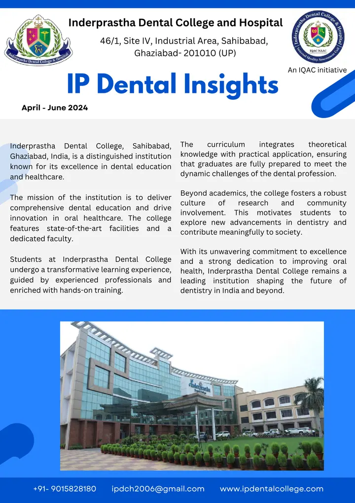 Cover of IP Dental Insights, issue 2, April – June 2024