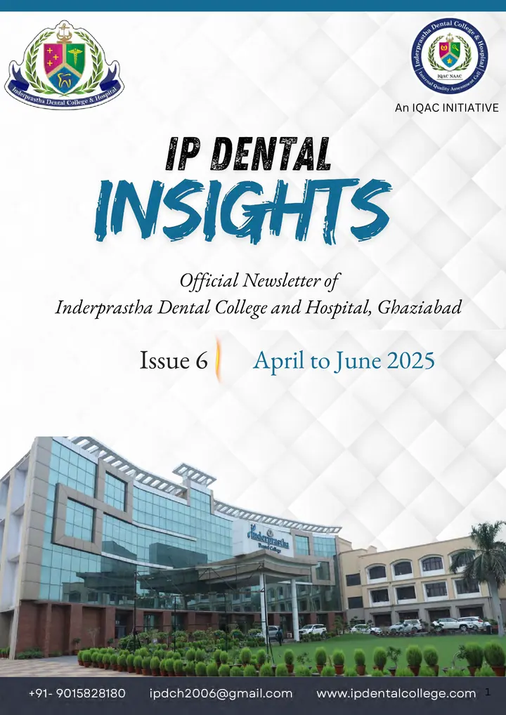 Cover of IP Dental Insights, issue 6, April – June 2025