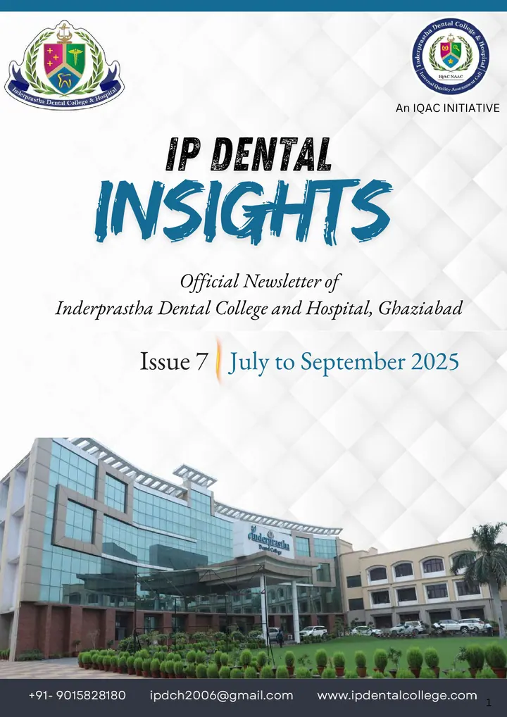 Cover of IP Dental Insights, issue 7, July – September 2025