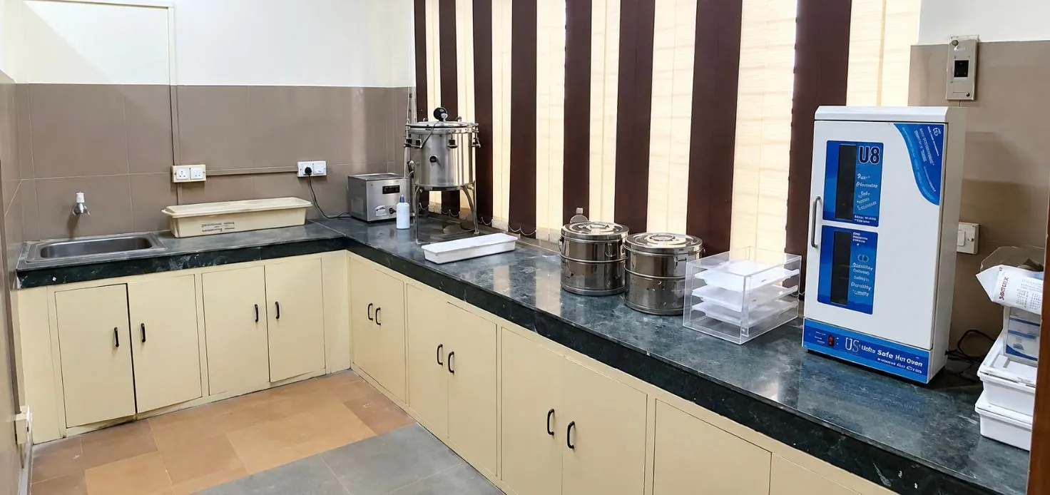Sterilisation room, Department of Oral Pathology & Microbiology, Inderprastha Dental College