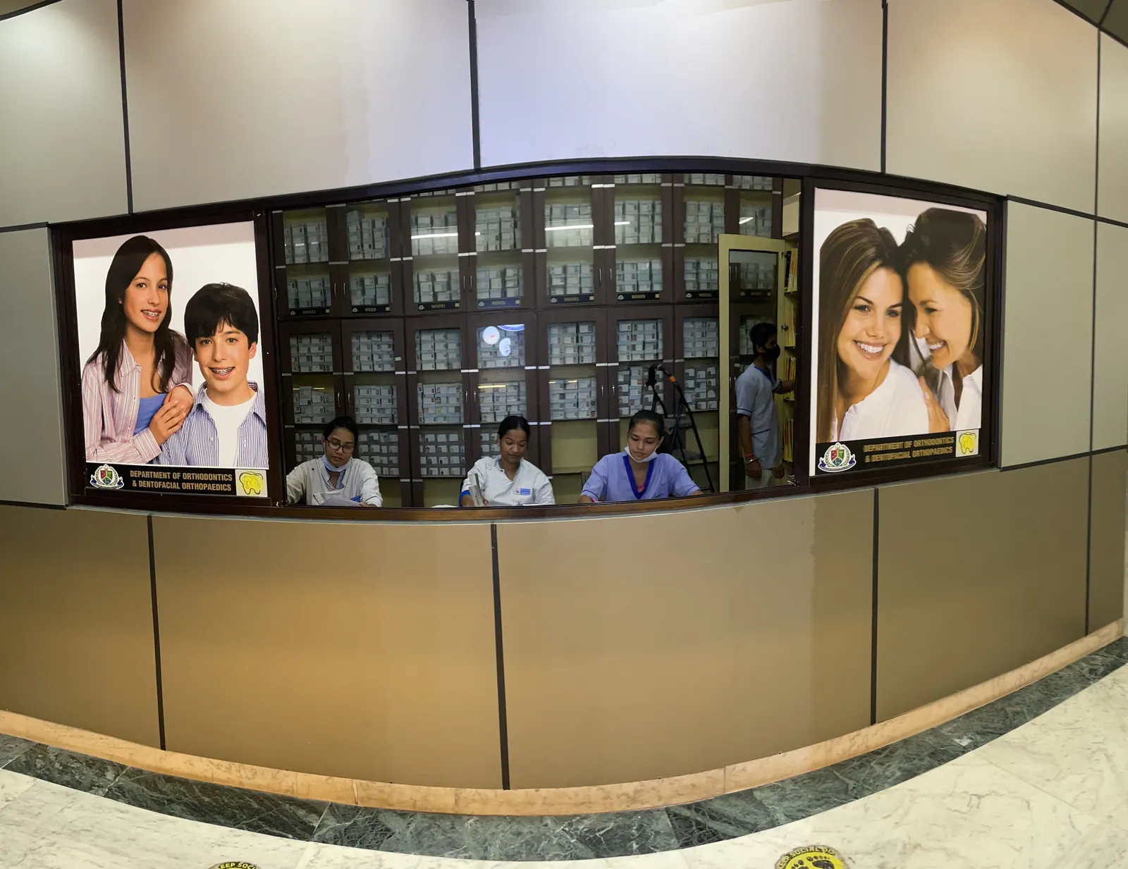 Department reception, Department of Orthodontics & Dentofacial Orthopaedics, Inderprastha Dental College