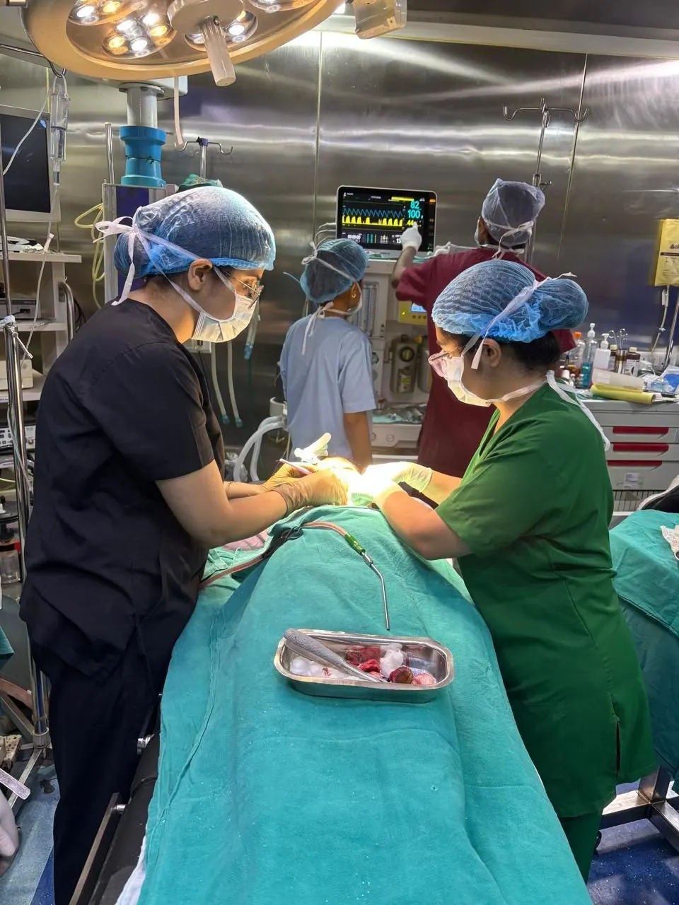 General anaesthesia operation theatre, Postgraduate section (MDS), Department of Paedodontics & Preventive Dentistry, Inderprastha Dental College