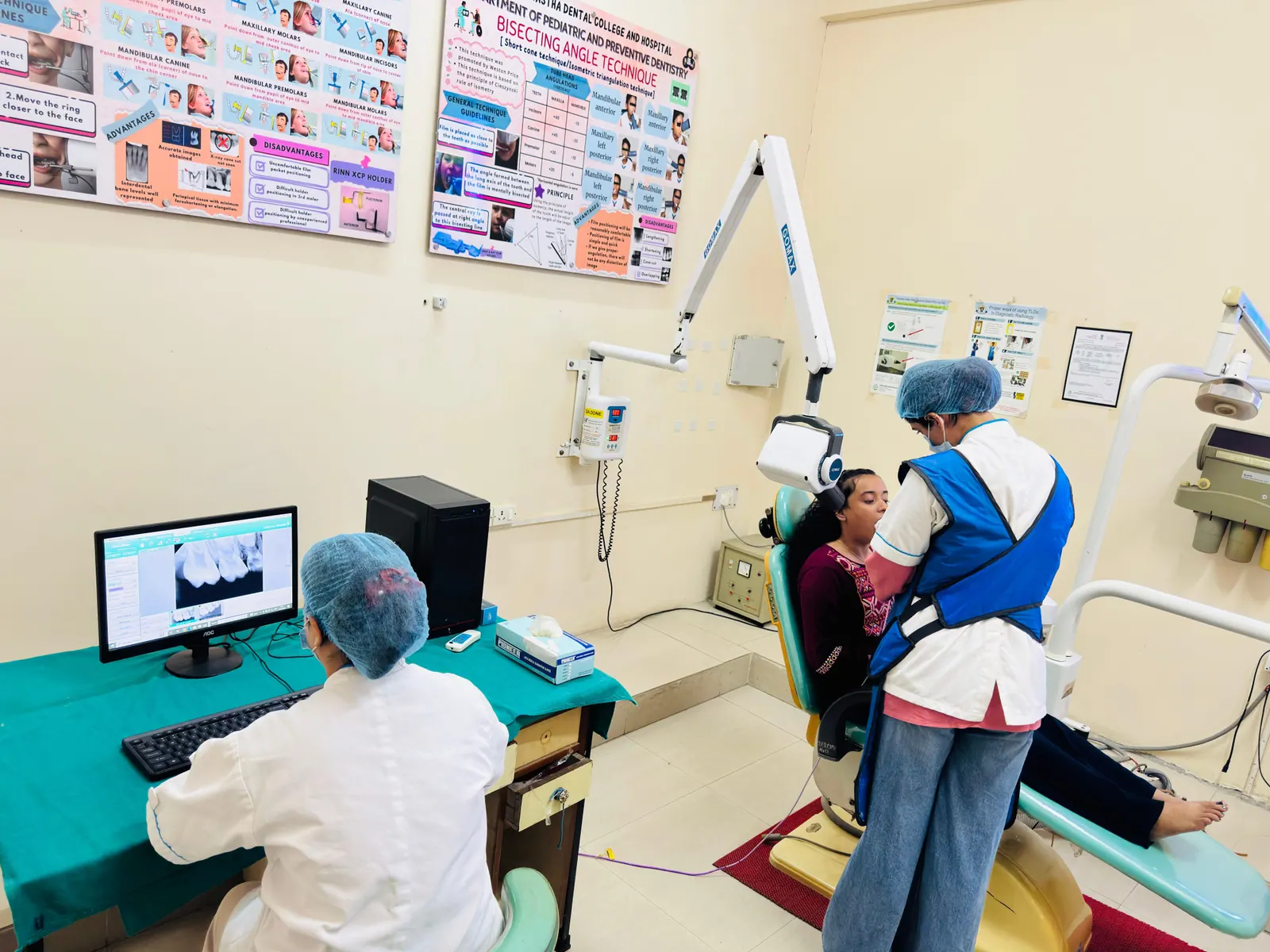 Digital radiography (RVG) room, Undergraduate section (BDS), Department of Paedodontics & Preventive Dentistry, Inderprastha Dental College
