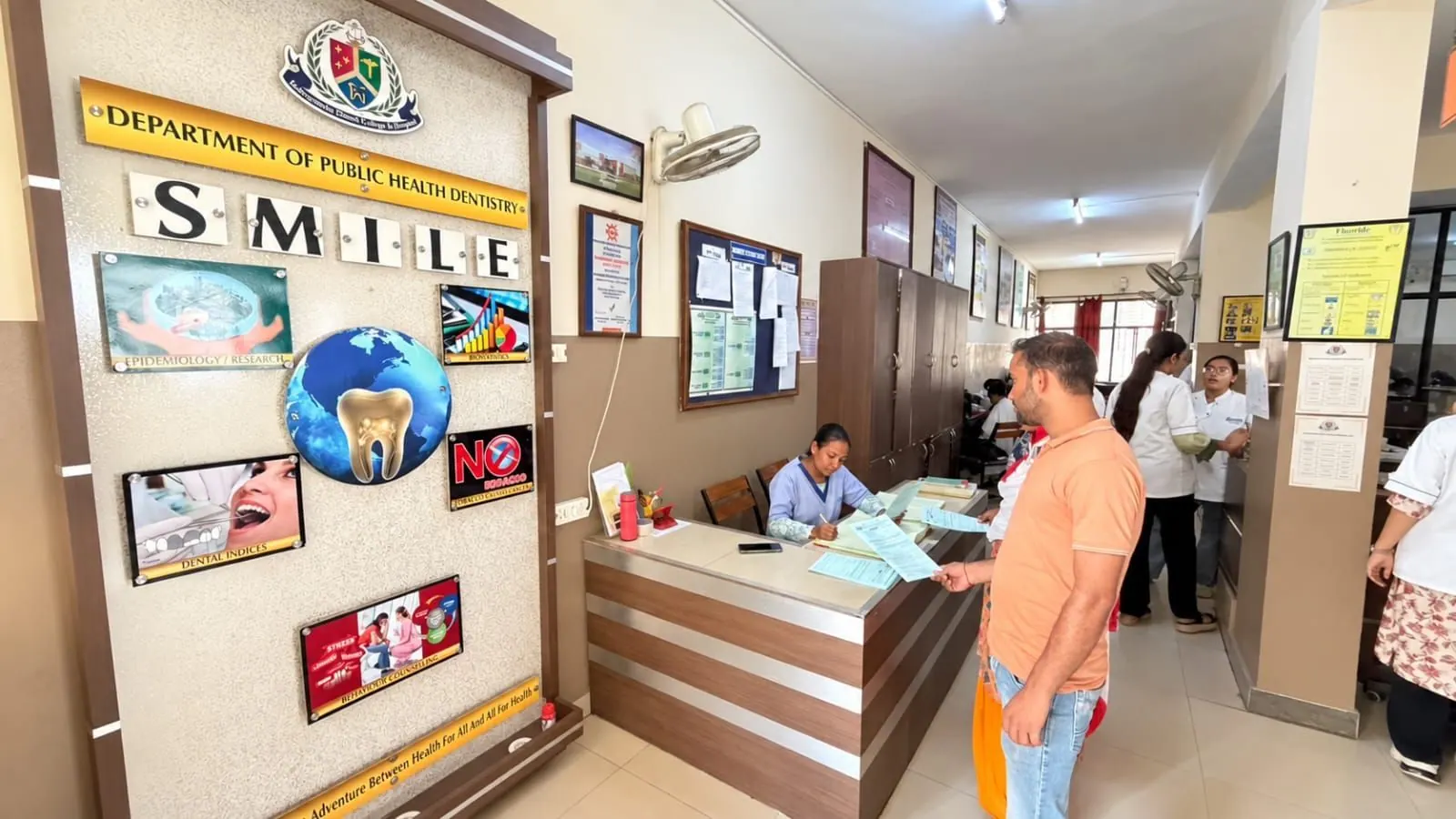 Reception, Department of Public Health Dentistry, Inderprastha Dental College
