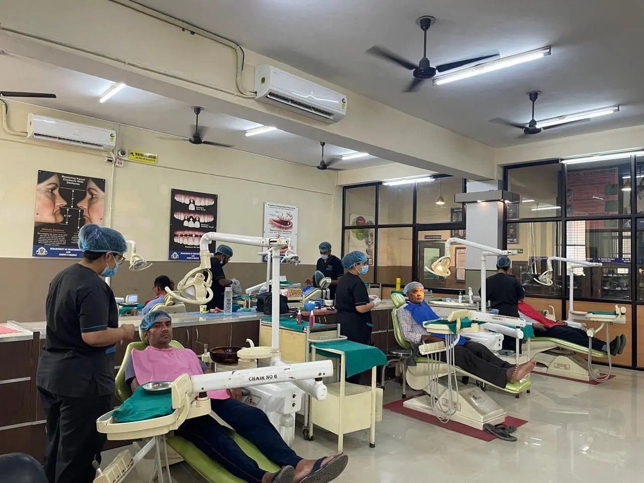 Clinical area, Postgraduate section (MDS), Department of Prosthodontics and Crown & Bridge, Inderprastha Dental College