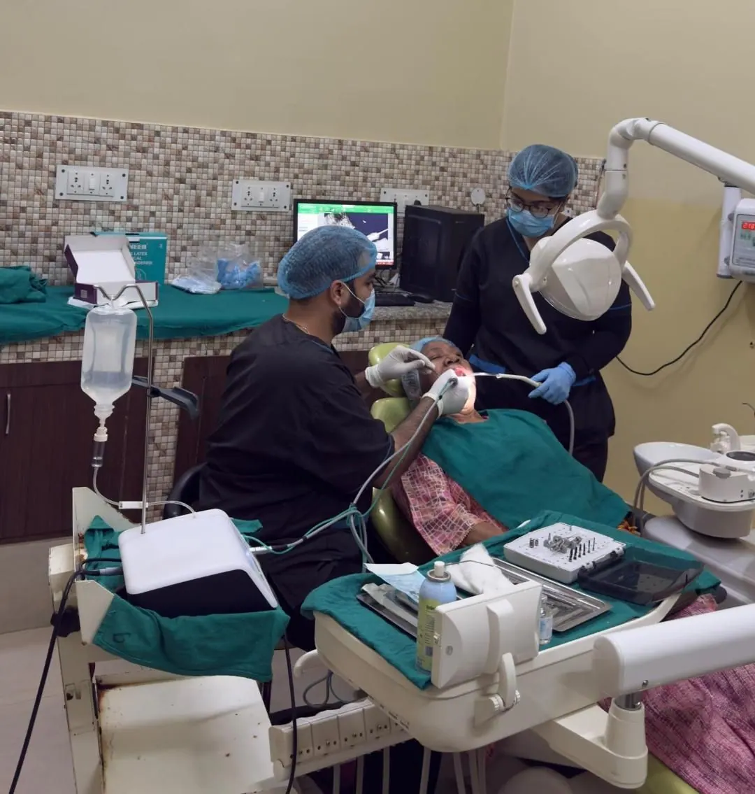 Implant clinic, Postgraduate section (MDS), Department of Prosthodontics and Crown & Bridge, Inderprastha Dental College