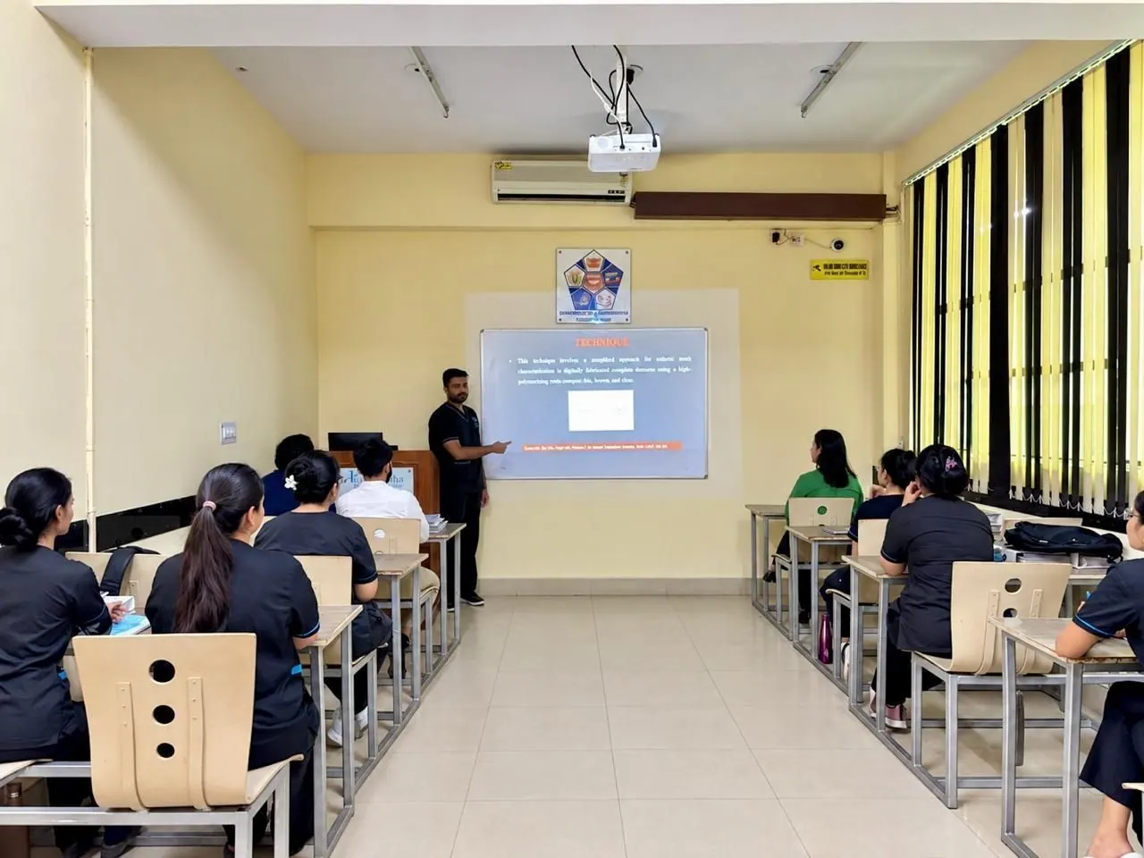 Seminar room, Postgraduate section (MDS), Department of Prosthodontics and Crown & Bridge, Inderprastha Dental College